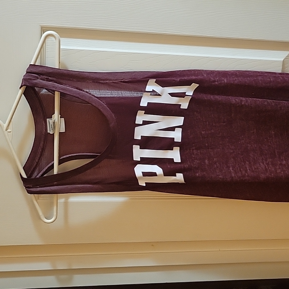 PINK Burgundy tank top size M